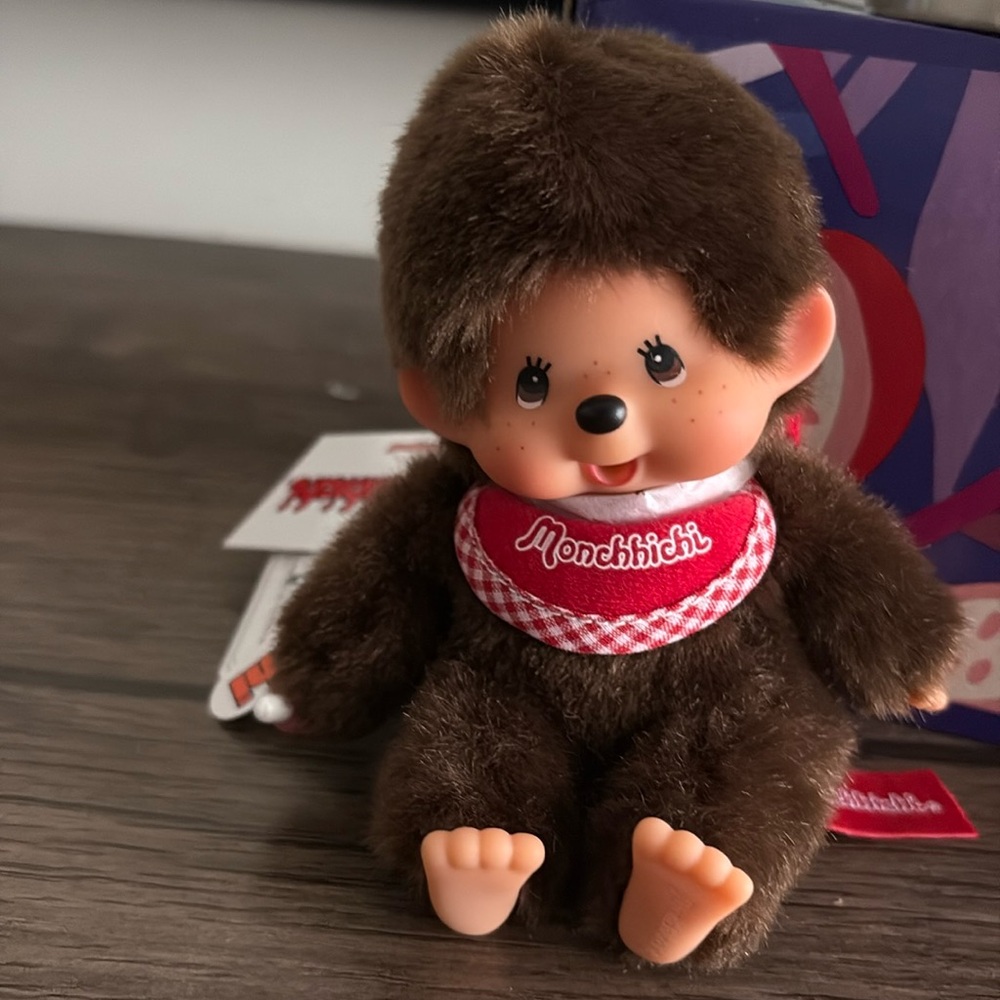 Sekiguchi Monchhichi Brown Plush Toy